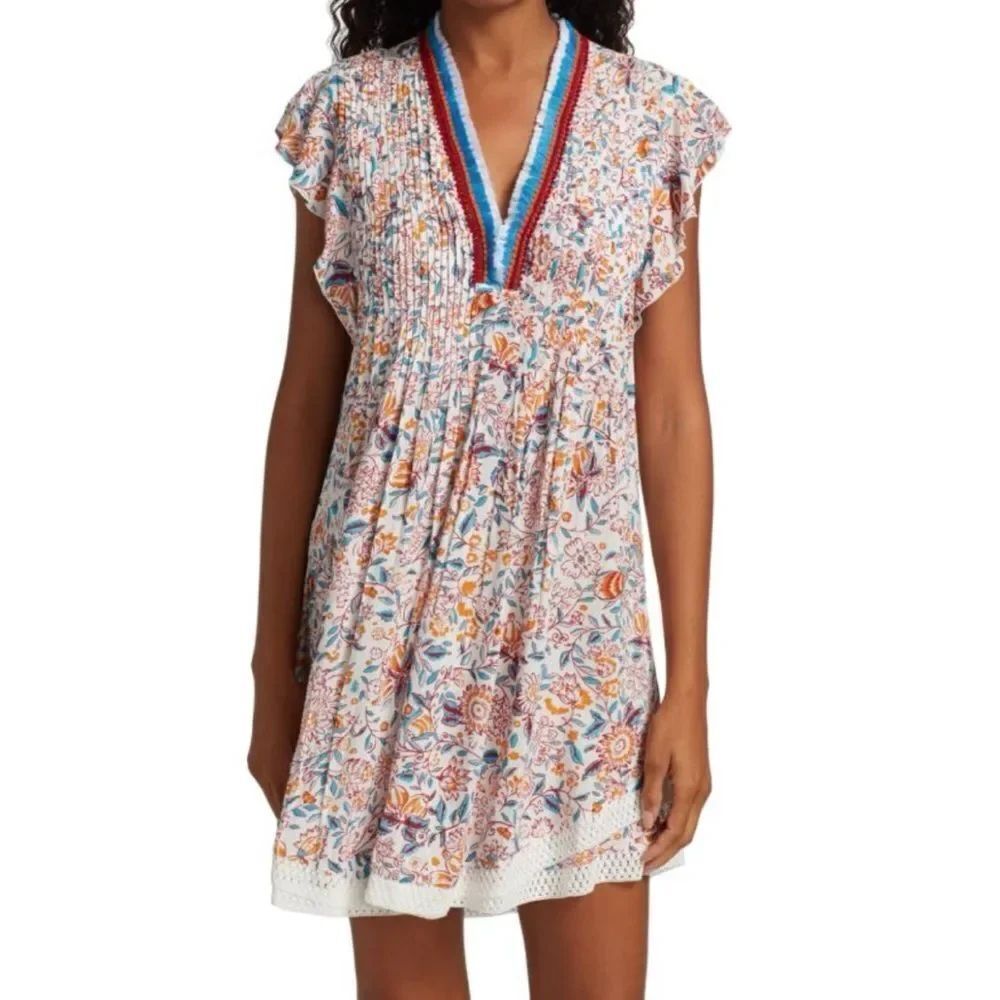 Poupette St. Barth Sasha Floral Mini Dress Size S